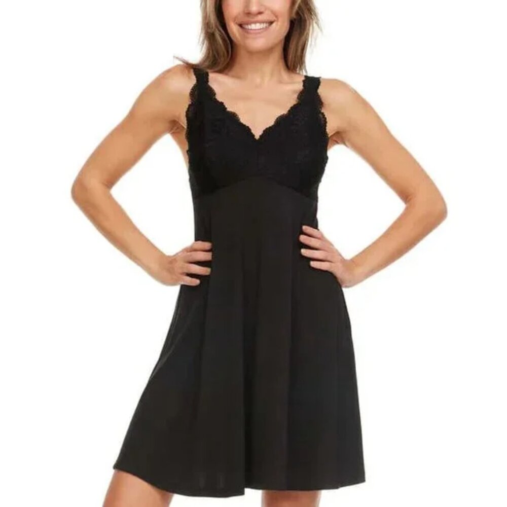 NWOT Flora Nikrooz Lace Chemise | Black